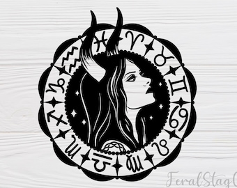 Taurus SVG / Astrology SVG / Star sign SVG / Zodiac svg / pdf / png / cricut cutting file
