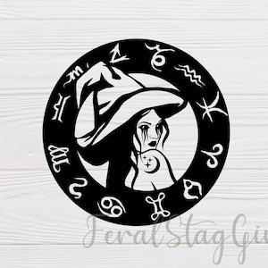 Witch SVG  / pagan symbols svg / gothic svg / wicca svg / pagan svg / cricut cutting file / png / digital download