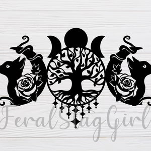 Tree of Life SVG / Wicca SVG / Witchcraft SVG / Gothic svg / pdf / png / cricut cutting file / digital download