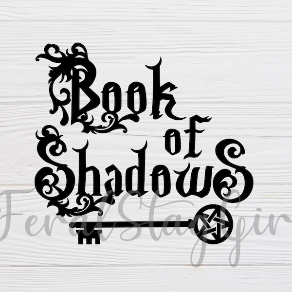 Book of Shadows SVG / Spell Book SVG / Gothic SVG / Pagan svg / witchcraft svg / pdf / png / cricut cutting file / digital download