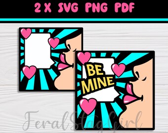 Pop Art Shadow Box SVG digital download / card making Layered SVG / PDF / Paper Cutting Template / Cricut Cutting File