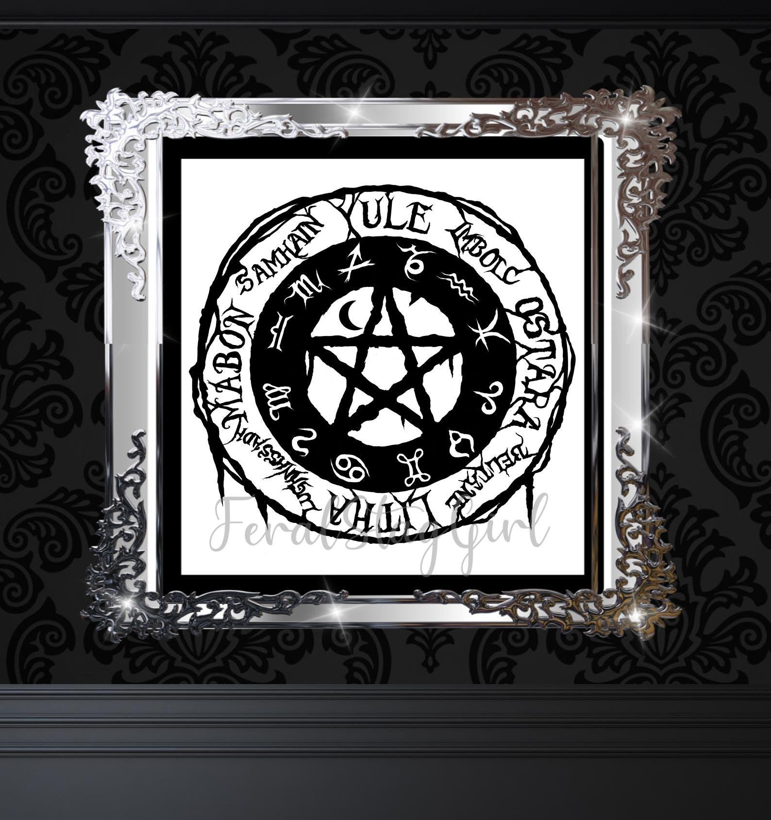 Wicca SVG / Pagan SVG / Wheel of the Year Svg / Calendar Svg ...