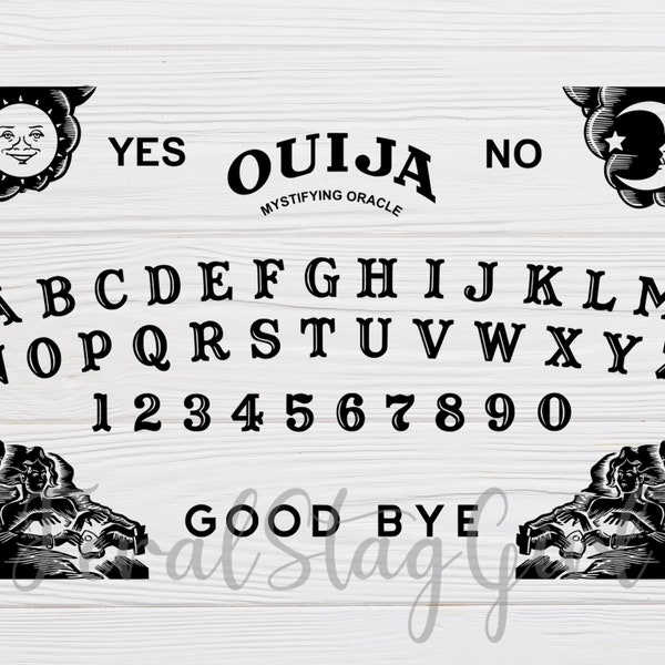 Classic Ouija Board SVG / PNG / PDF / Cricut Cutting File / Digital Download