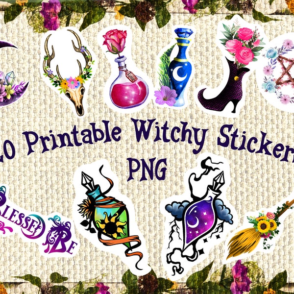 Witchy Stickers - Etsy