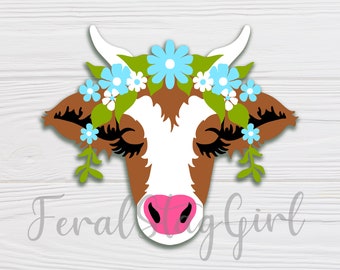 Brown Cow SVG / Kids SVG / Cricut Cutting File / pdf / png