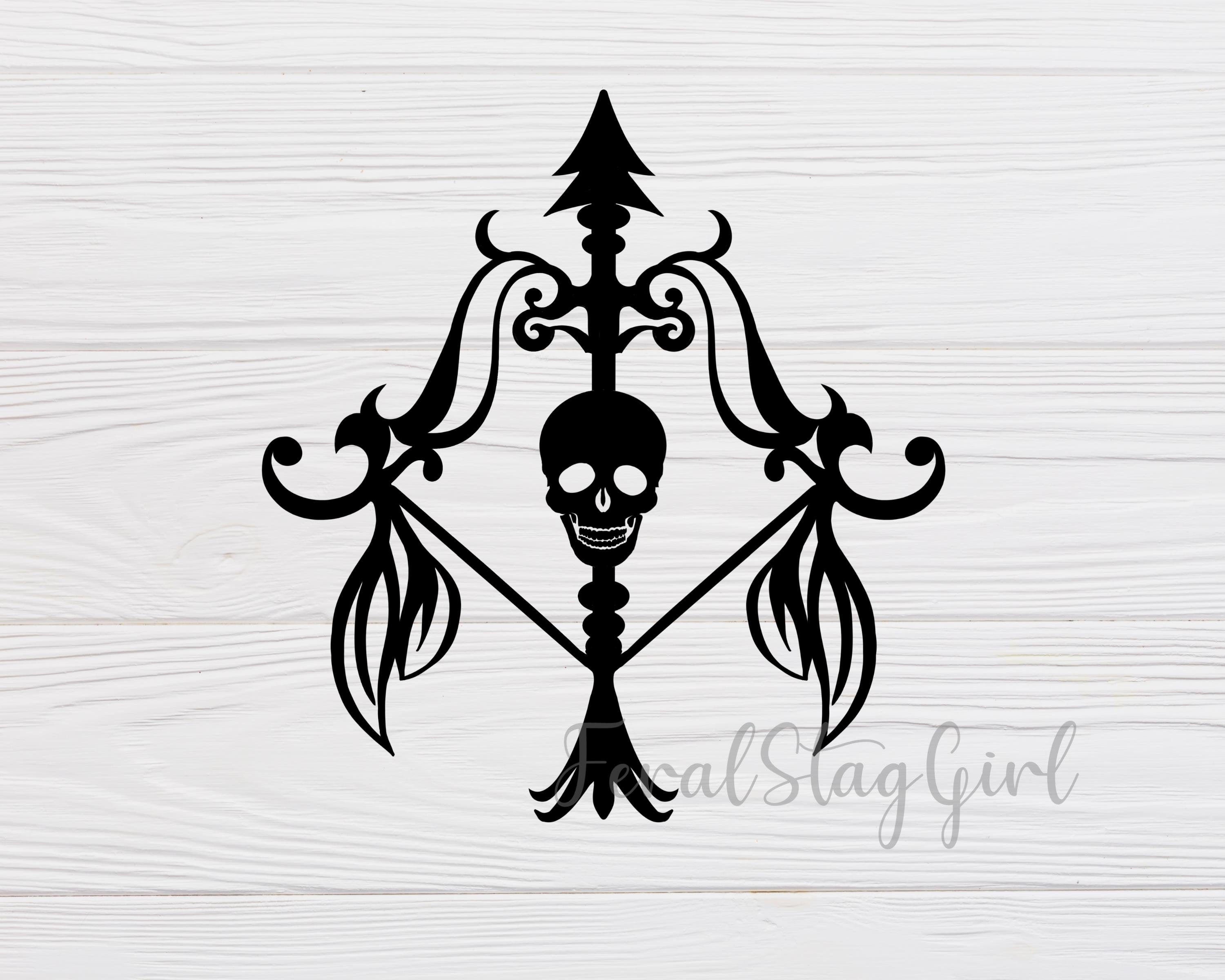 Bow and arrow SVG / Skull SVG / Gothic SVG / cricut cutting | Etsy