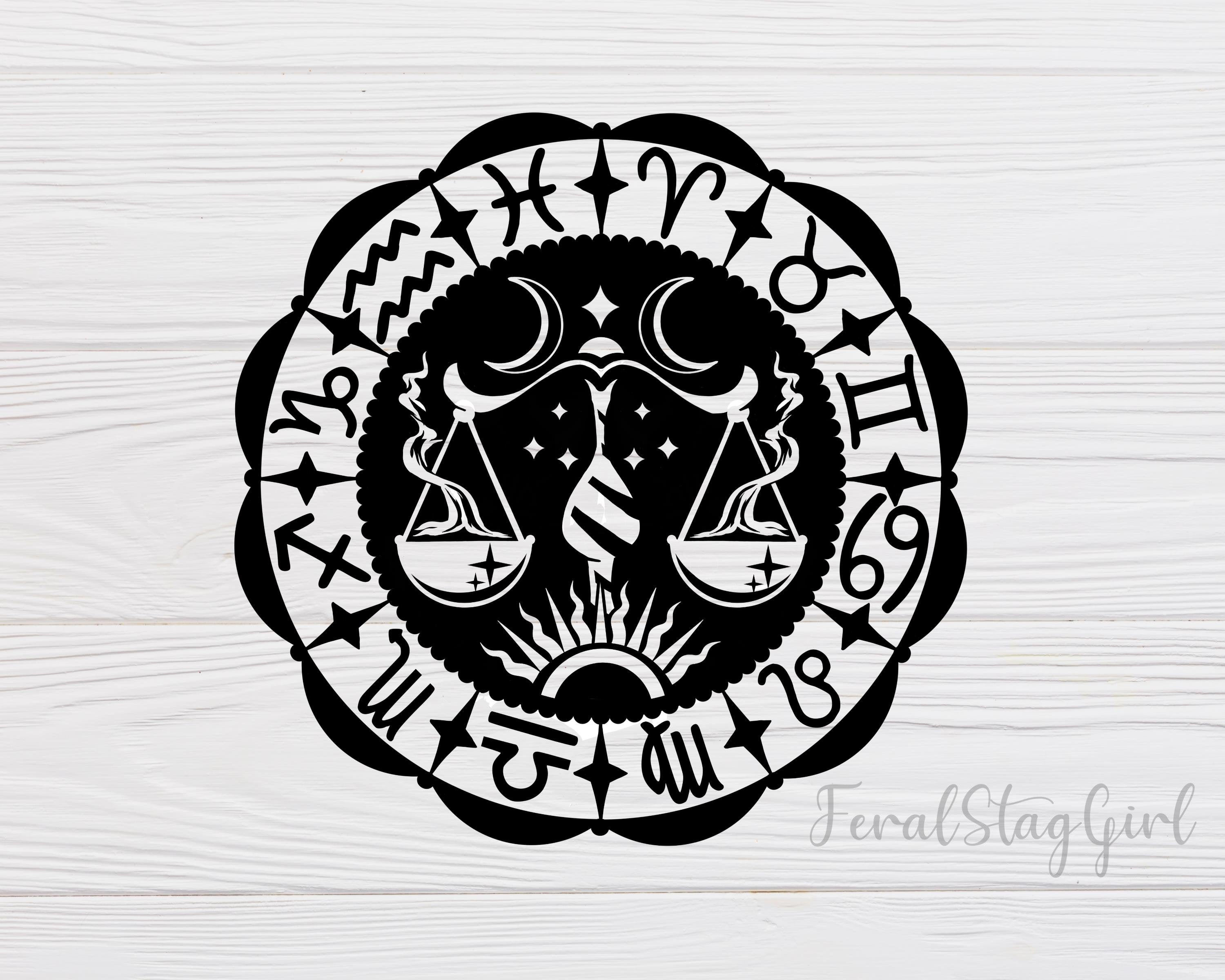 Waage SVG / Horoskop SVG / Astrologie SVG / Sternzeichen SVG / Etsy