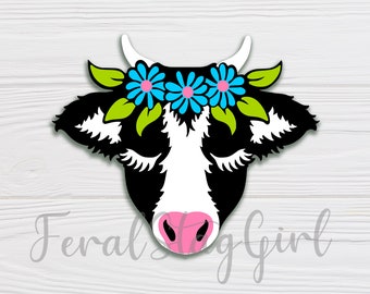 Cow SVG / Kids SVG / Cricut Cutting File / pdf / png