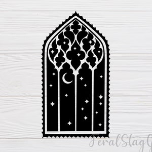 Gothic Window SVG / Church Window SVG / Gothic SVG / Cricut Cutting File / pdf / png / digital download image 1