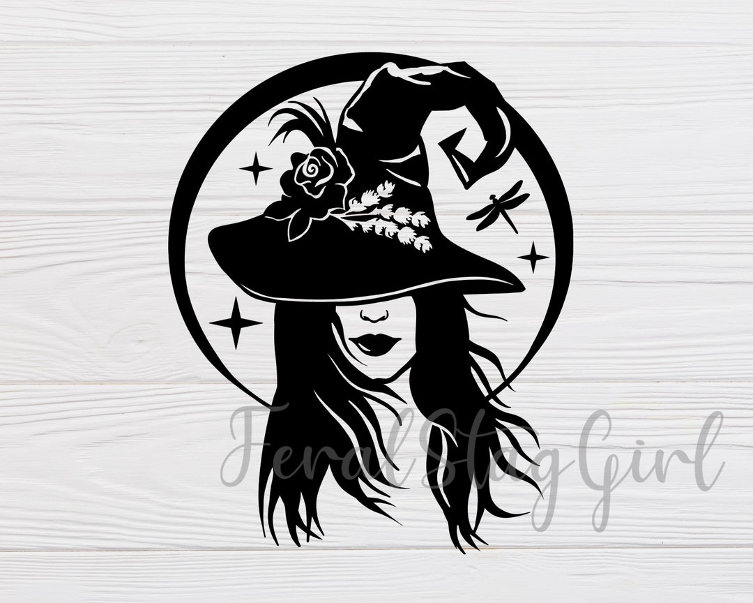 Glamour Ghoul Halloween Svg, Halloween Witch Svg, Horror