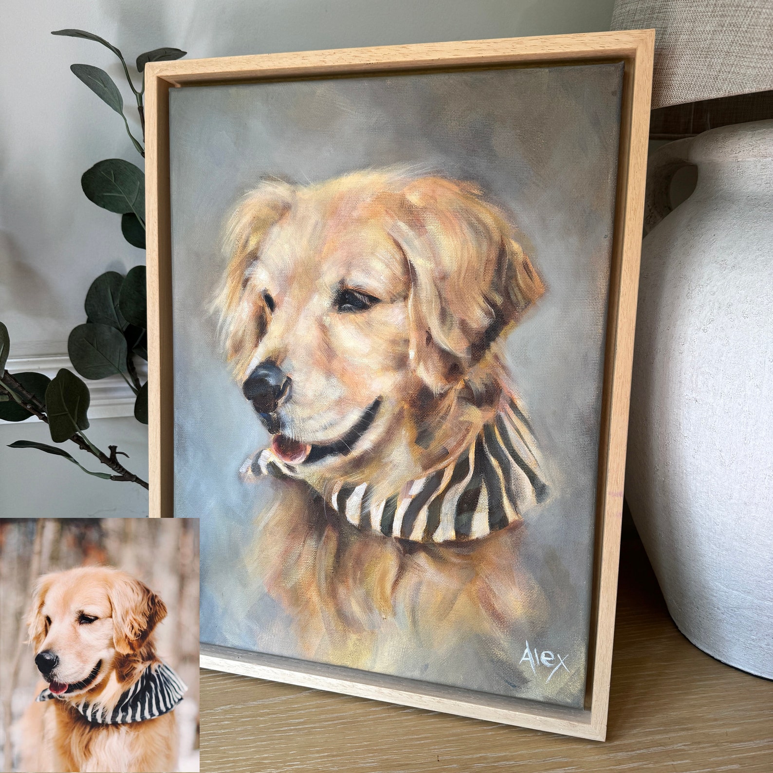 Custom Pet Portraits on Canvas Acrylic Painting Custom Painting From ...