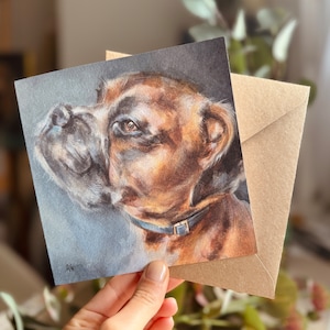 de voeux pour chien boxer | Videz l'intérieur pour votre message