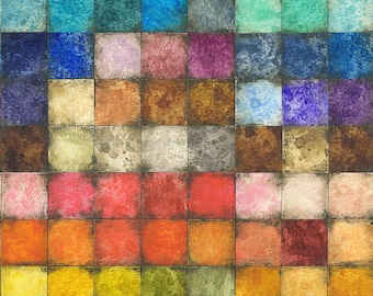 Tim Holtz Eclectic Elements Colorblock canvas (CCTH010) fabric for Freespirit - 1/2 yard