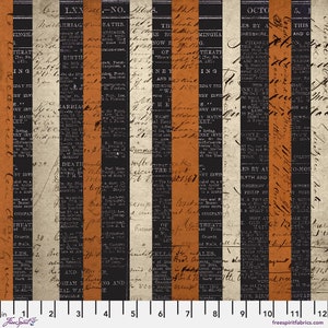Tim Holtz Eclectic Elements - Frightful canvas cloth- Haunted - multi - 1/2 yard