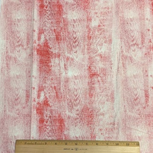 Tim Holtz Eclectic Elements - Christmastime - Woodgrain - PWTH168 - red - by Free Spirit - 1/2 yard