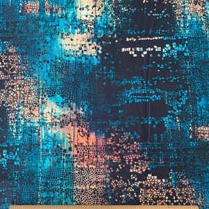 Tim Holtz Eclectic Elements - Abandoned - Fractured Mosaic - Indigo - by Free Spirit - 1/2 yard