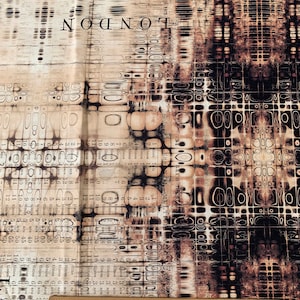 Tim Holtz Eclectic Elements - Abandoned - London Gridlock - neutral - by Free Spirit - 1/2 yard