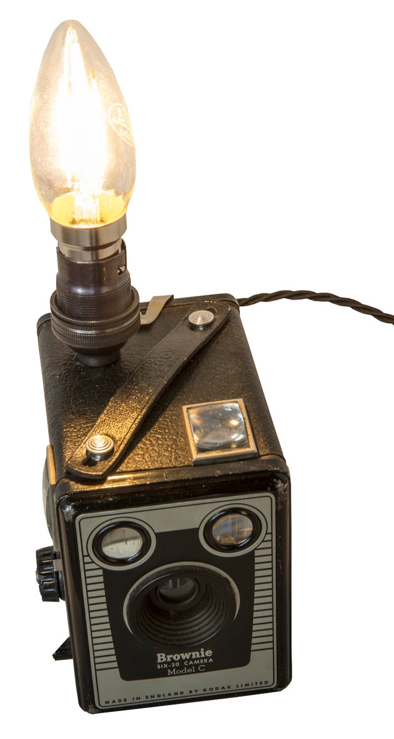 Kodak Brownie camera table lamp including bulb image 2