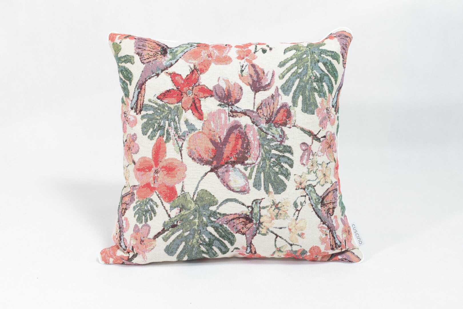 Oreiller de Colibri, Oreiller d'oiseau, Oreillers Floraux Jet, Décoratifs Feuilles Tropicales, Décor