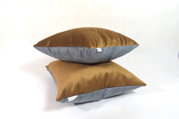 Enjoy free shipping on most stuff, even big stuff. bronze and steel gray velvety throw pillow bronze and steel color velvet cushion 18x18 inch doubleside velvety decorative pillows