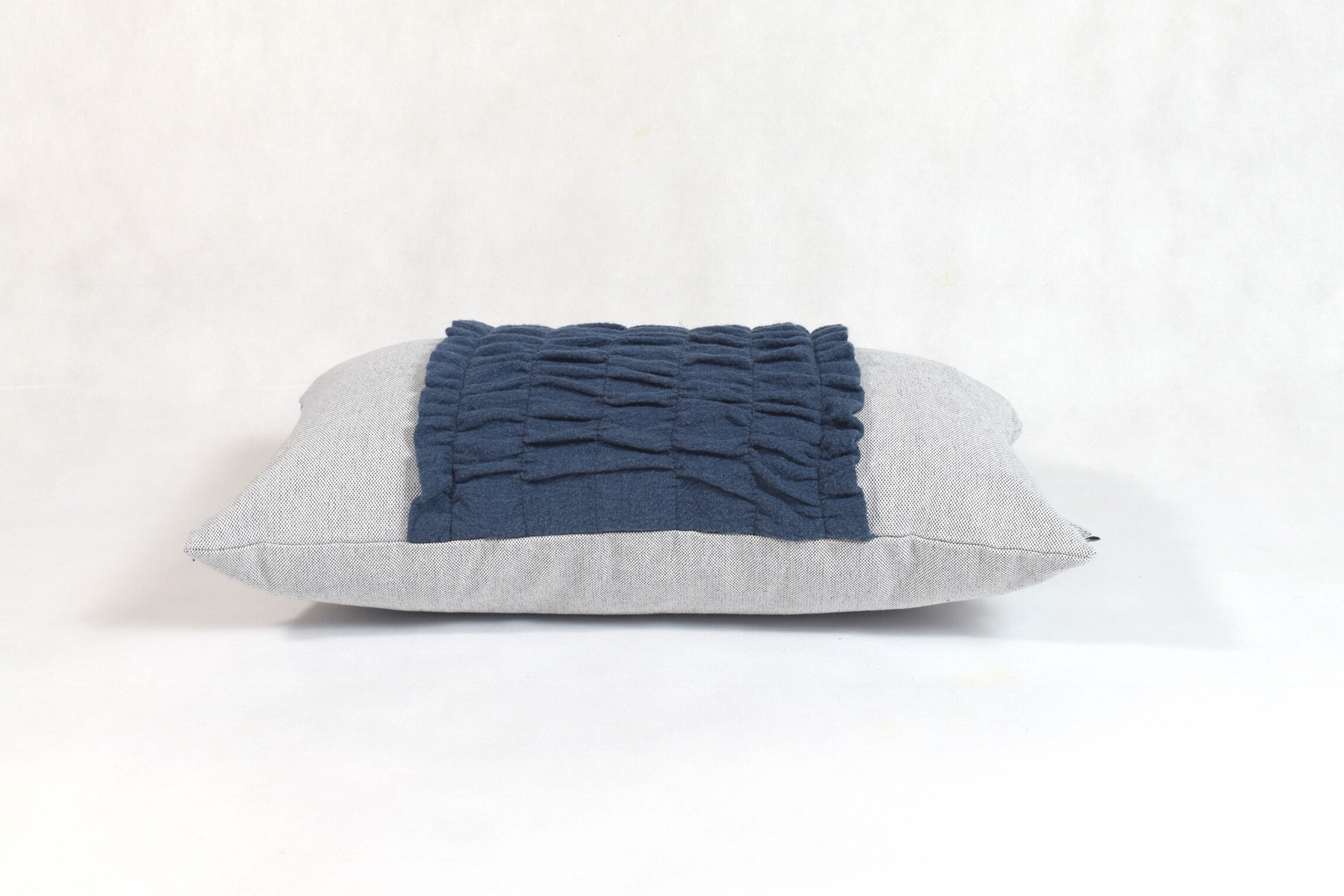 Light Blue Decorative Pillows, Linen Dark Blue Front, Pale Blue Throw Pillows, Linen Decor ...