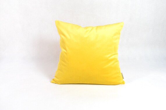 canary yellow throw pillows
