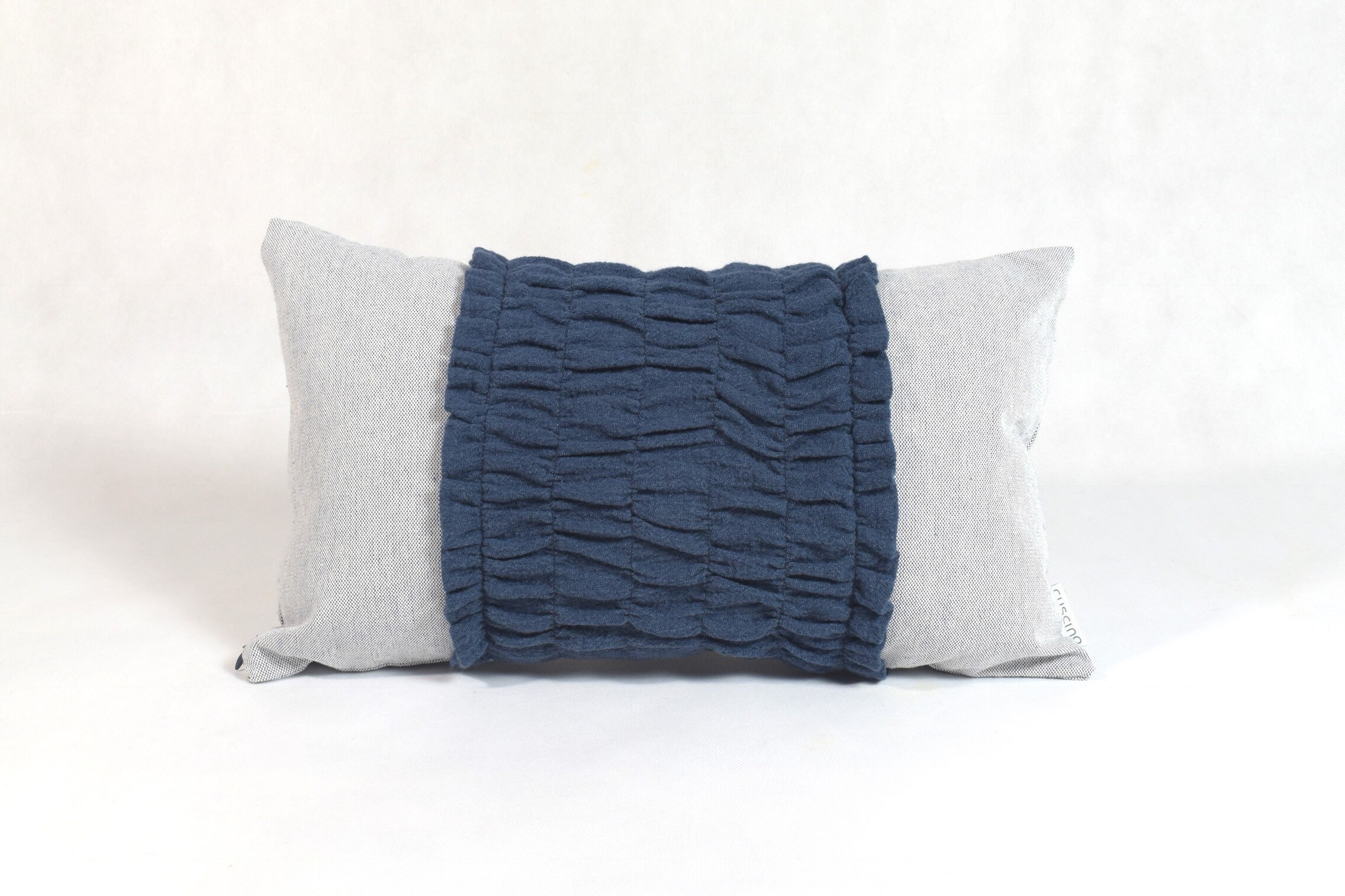 Light Blue Decorative Pillows, Linen Dark Blue Front, Pale Blue Throw Pillows, Linen Decor ...