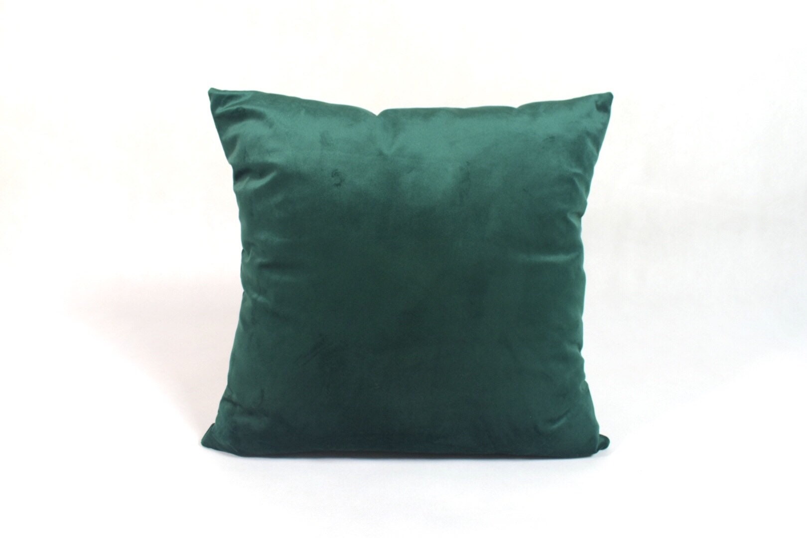Velours Vert Émeraude Jeter Coussin, Coussin de Velours Élégant, 18 X Pouces Velouté Décoratif, Bout