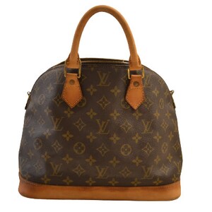 Used Brown Louis Vuitton Authentic Alma MM Monogram Canvas Top Handle  Handbag Houston,TX