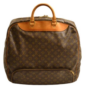 LOUIS VUITTON Brown Canvas Keepall Bag Strap GHW at 1stDibs