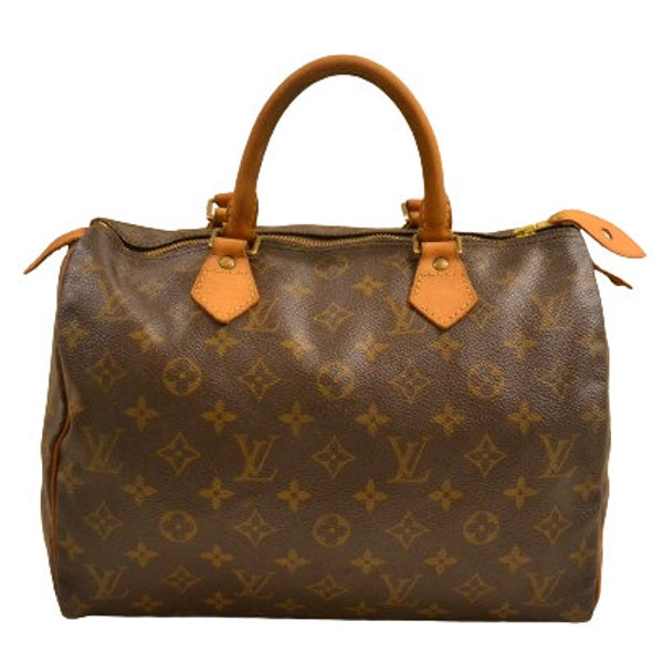 Authentic Louis Vuitton Monogram Speedy 30 Handbag Purse in Brown Vintage "Good Condition" - (SALE - 62% OFF)