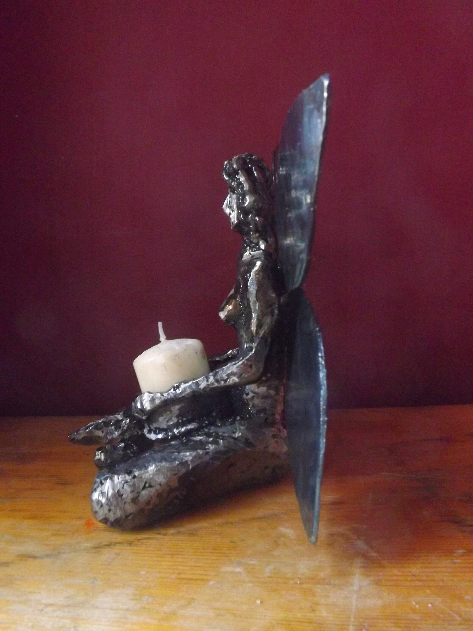 Seated Fairy Candle Holder Etsy UK
