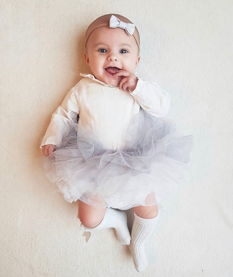 Baby Hair Clips Neutral Colours Baby Bows Small Baby Etsy