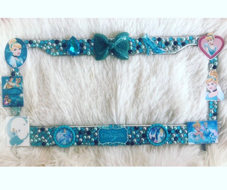 Cinderella License Plate Frame Etsy