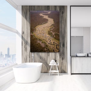 Aleutian River II - Aerial Alaska Fine Art Photography (Metal & Bamboo Prints)
