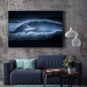 Silver Surfer - Modern Surf 5 - Series 3 - Fine Art (Metal & Bamboo Prints)