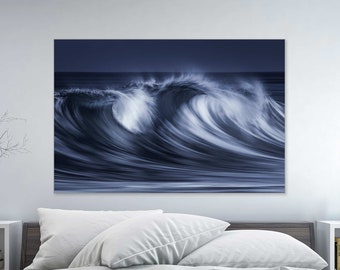 The Modern Force - Hawaii Waves Monotone Fine Art Photography - Modern Surf Series 3 (Metal & Bamboo Prints)