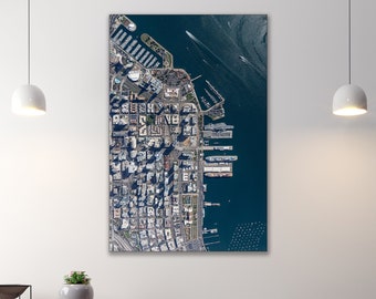 Downtown San Diego at 6,500 feet - Fine Art Aerial Photography by Toby Harriman (Metal & Bamboo Prints)