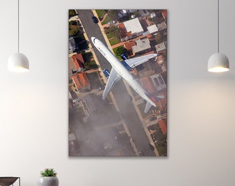 Airbus A321-211 - Delta Air Lines - San Diego International Airport Aerial Photography - Toby Harriman - 1 (Metal & Bamboo Prints)