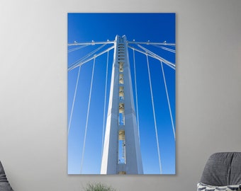 San Francisco-Oakland Bay Bridge - Abstract Close-Up Fine Art Photography by Toby Harriman - 2 (Metal & Bamboo Print)