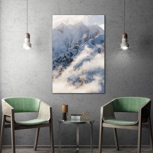 Catena montuosa dell&#39;Alaska - Fotografia aerea artistica (stampe su metallo e bambù)