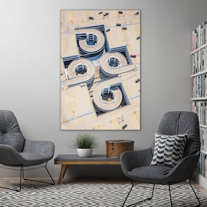 Chicago O&#39;Hare International Airport Parking Structure - Aerial Fine Art Photography (Metal & Bamboo Prints)