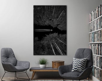 Modern Flying - Black and White Fine Art Aviation Photography (Metal & Bamboo Prints)