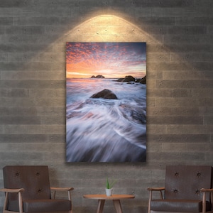 A Sutro Sunset - Sutro Baths San Francisco - Sea Cape Fotografie by Toby Harriman (Metal & Bamboo Prints)
