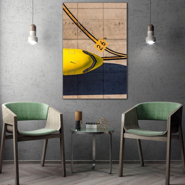 Spirit Airlines A320neo op San Diego International Airport – Fine Art-luchtfoto door Toby Harriman
