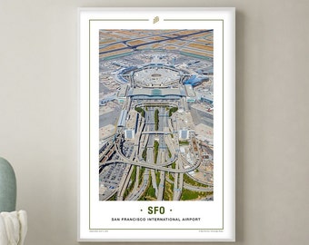 SFO - San Francisco International Airport Terminals - Airport // Travel Photography Posters