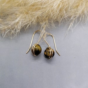 Tigereye Earrings, goldfilled image 3