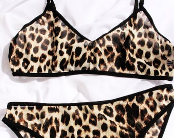 cheetah print bra