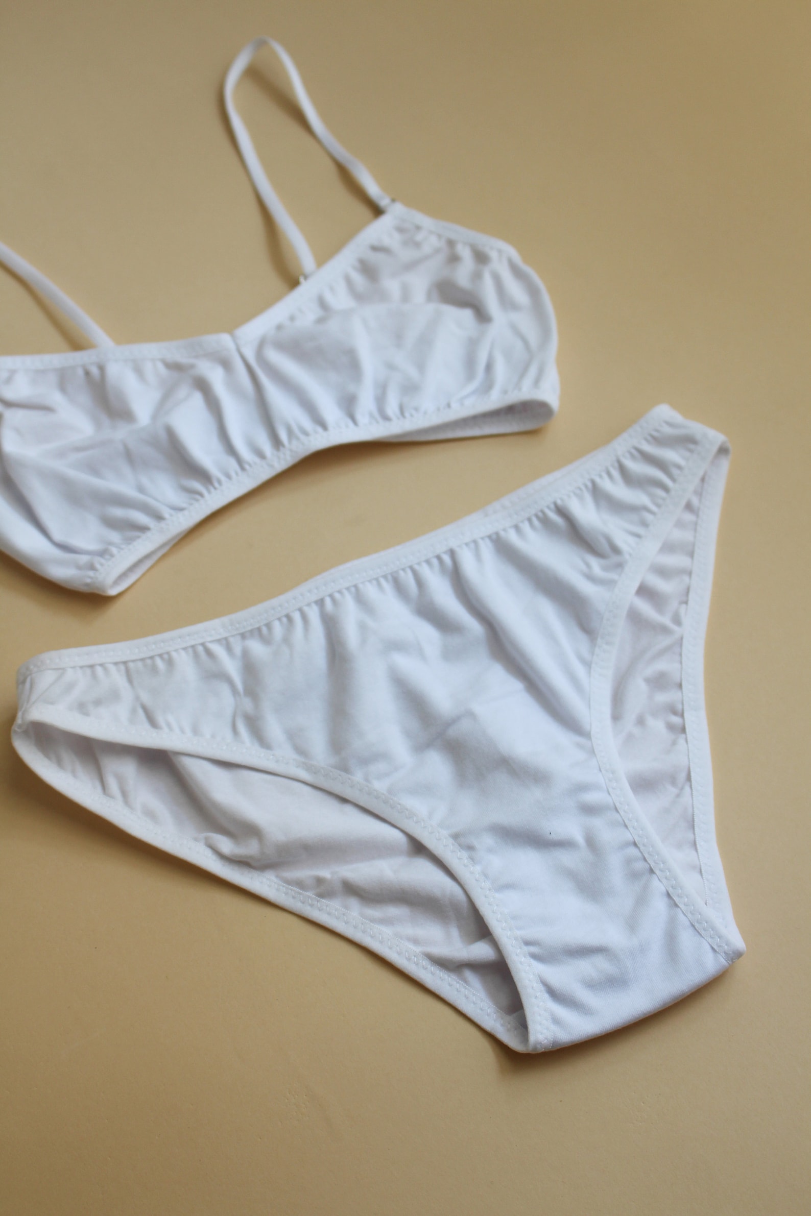 White cotton underwear set for woman / White comfortable Etsy