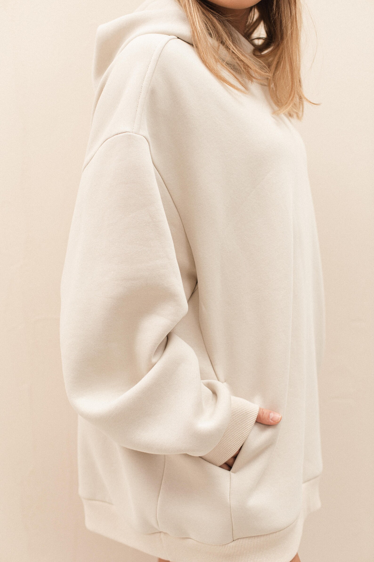 Gray-beige Plain Essential Hoodie for Women Basic Aesthetic - Etsy
